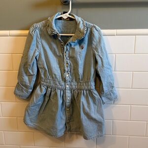 Polo Ralph Lauren Chambray Cotton Girls Shirtdress 3T